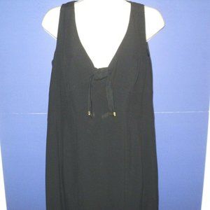 Worth Petite 14 Dress Shift Black Sleeveless